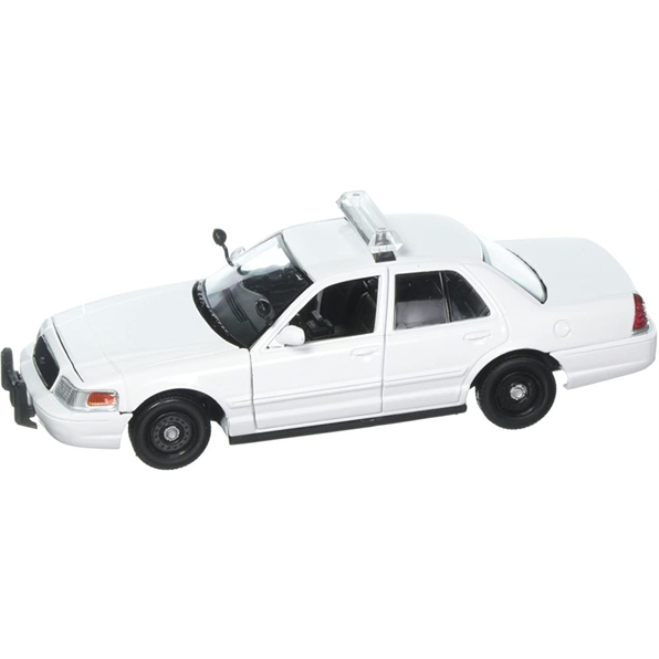 Ford Crown Victoria 2010 White - Lights Police Interceptor