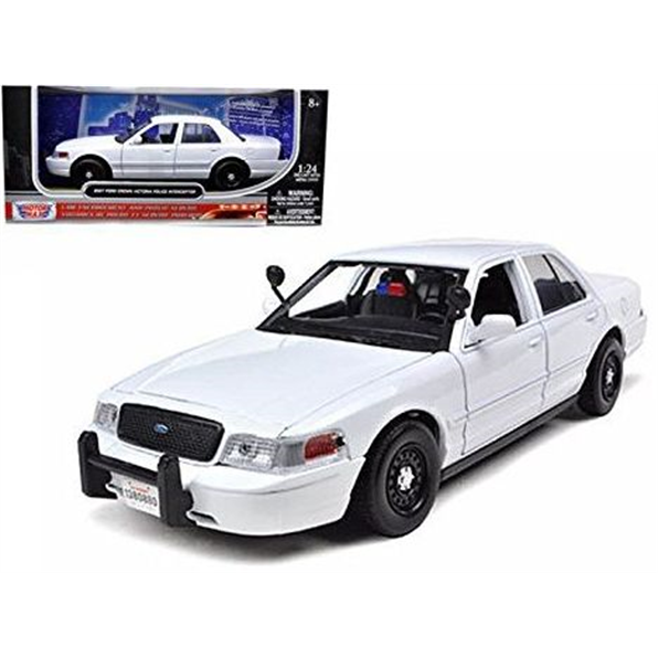 Ford Crown Victoria 2010 White (No lights) Police Interceptor