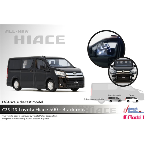 Toyota Hiace 300 Black Mica
