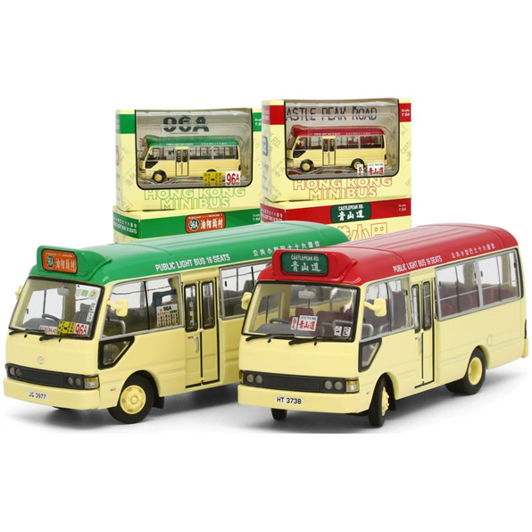 Toyota Coaster BB42R Public Light Bus (Green) JG3977 rt. 96A Yau Kom Tau Village