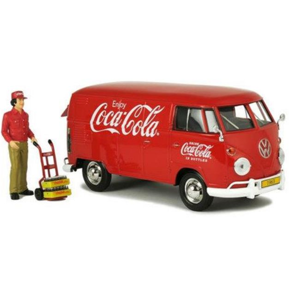 VW T1 Transporter 1963 Coca Cola + Figure