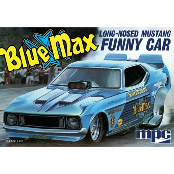 Blue Max Long Nose Mustang Funny Car