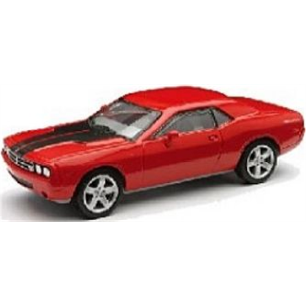 Dodge Challenger Red w/Black Stripe (Asst #19217N)