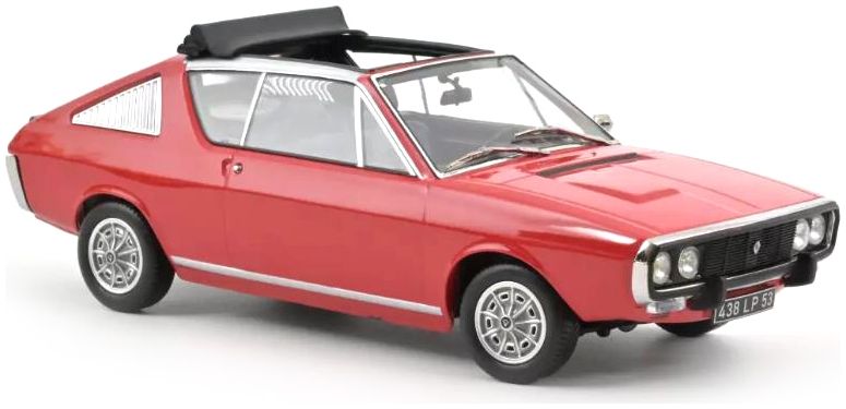 Norev 1/18 – Renault 17 Gordini Découvrable 1975 – Rouge – Diecast – Occasion
