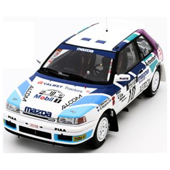 Mazda 323 GTX GR.A White #10 T. Makinen 1000 Lakes Rally 1991