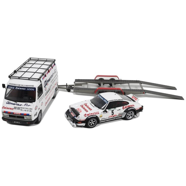 Citroen C35 Almeras + Trailer w/Porsche 911 SC #5 Rallye of Portugal 1981