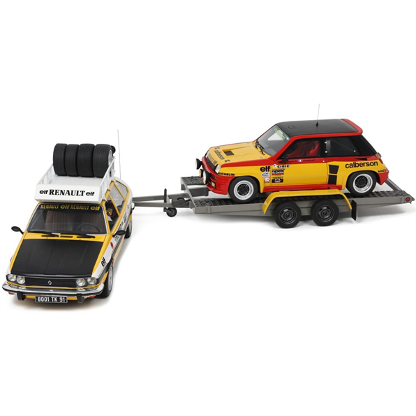 Renault 30 Assistance w/Renault 5 Turbo Yellow Test Car 1979