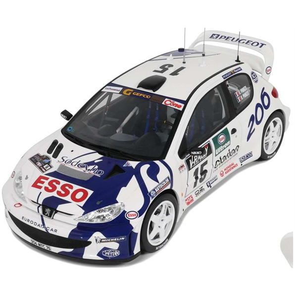 Peugeot 206 WRC White Tour De Corse 1999