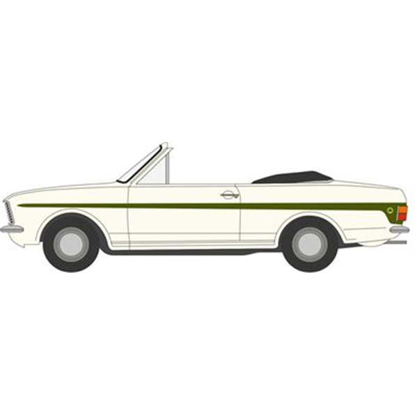 Ford Cortina MkII Crayford White/Green Ermine White/Green Convertible