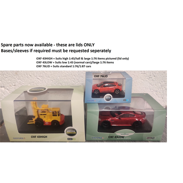 Oxford 1:43 Scale High Top Plastic Lid