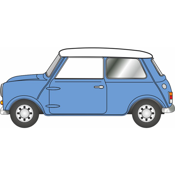 Austin Cooper S Mini Island Blue/Snowberry