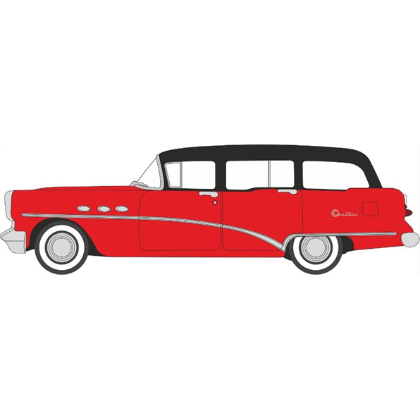 Buick Century Estate Wagon Matador 1954 Red/Carlsbad Black