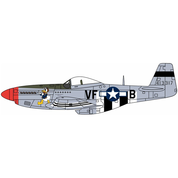 Mustang P51 Capt.D.R.Emerson. 336th FS 4th FG. 8th AF. Debden UK 1944