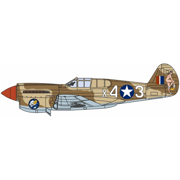 Curtiss P40-F Warhawk X43 - Miss Memphis N.Africa 1943