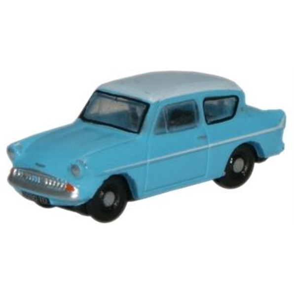 Ford Anglia - Caribbean Turquoise/White