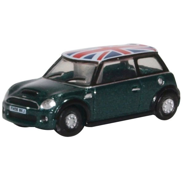 New Mini British Racing Green and Union Ja