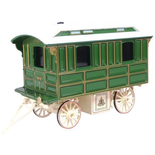 Showmans Living Wagon Green/Cream