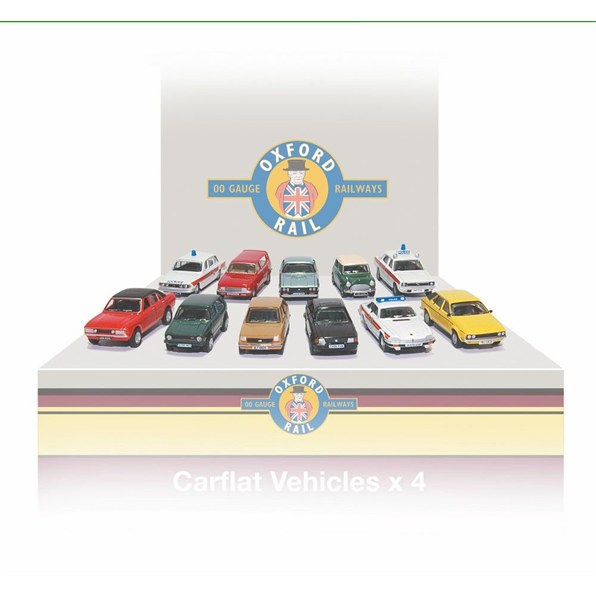 Carflat Pack 1980s Cars - Set of 4
