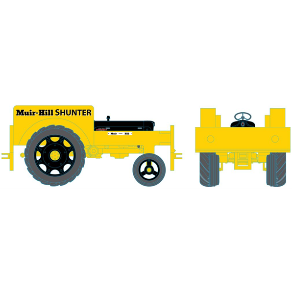 Fordson Tractor Rail Shunter (Yellow/Black