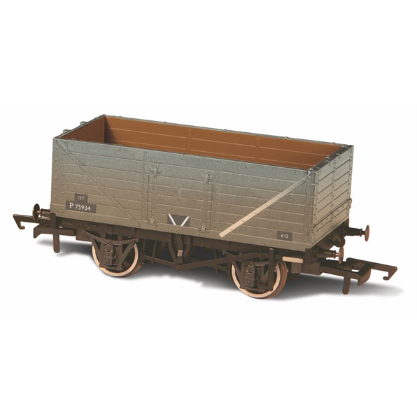 7 Plank Mineral Wagon - BR Grey (Weathered P75934