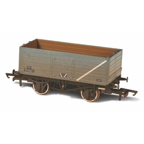 7 Plank Minera Wagon - BR Grey(Weathered) P72521