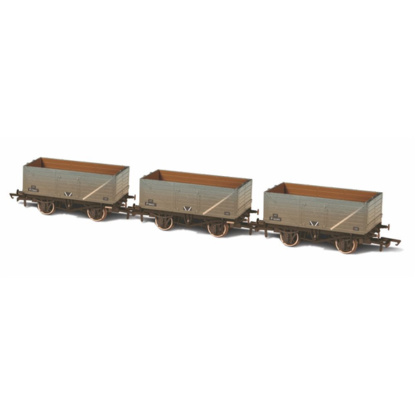 Set 7 Plank Mineral Weathered Wagons BR Gr