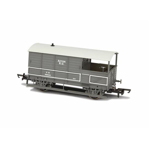 Toad Brake Van GWR 4 Wheel Plated (late) Acton 56034