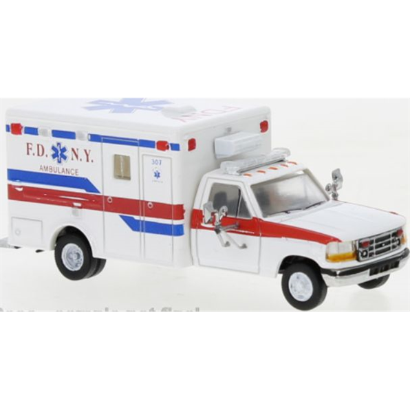 Ford F-350 Horton Ambulance White FDNY 1997