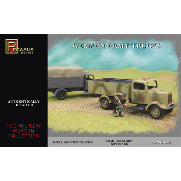 German Army Trucks (2 per box)