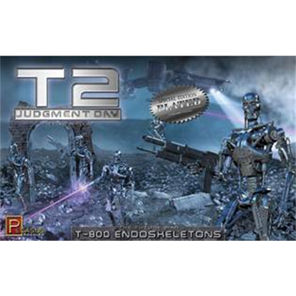 Chrome Plated T2 T-800 Endoskeletons (Kit)