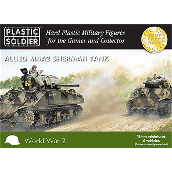 Sherman M4A2 Tank (Easy Assembly)