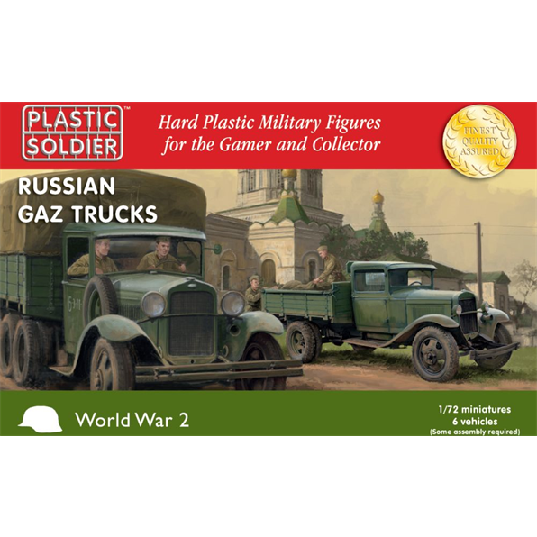 Russian GAZ Trucks - Contains 6 models 3 GAZ AA Trucks and 3 GAZ AAA Trucks