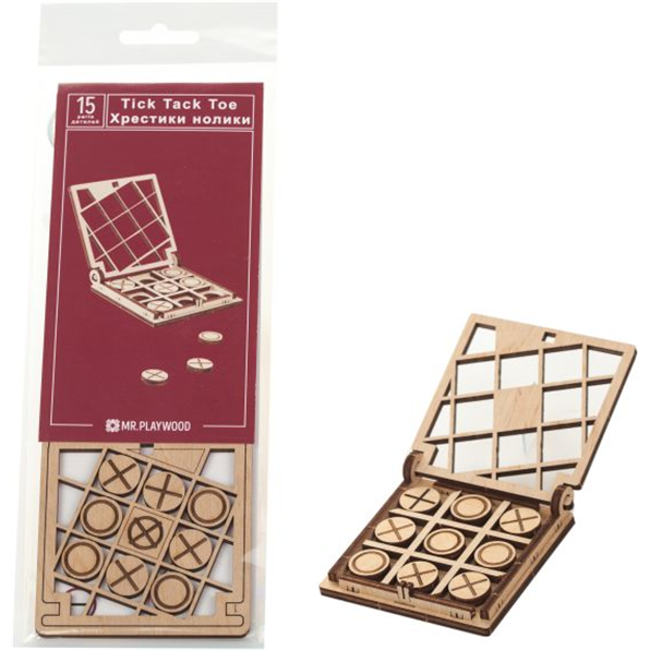 Tic-Tac-Toe #1 (Game) (15 Pieces) (73x70x15mm)