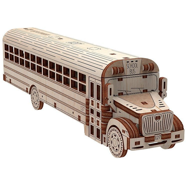 School Bus - 107Pcs Assembled - 240x50x60mm