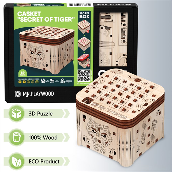 Casket "Secret of Tiger" - 89Pcs