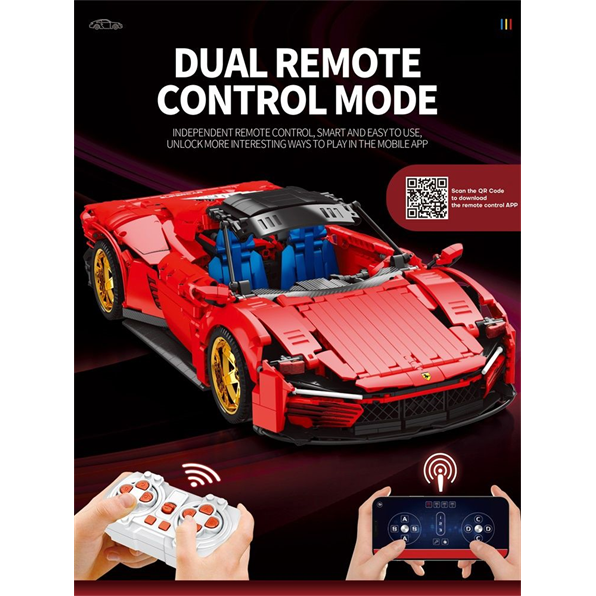 Team Red Daytona Dynamic Version (1,958pcs) (Requires 11025-POWER Pack)