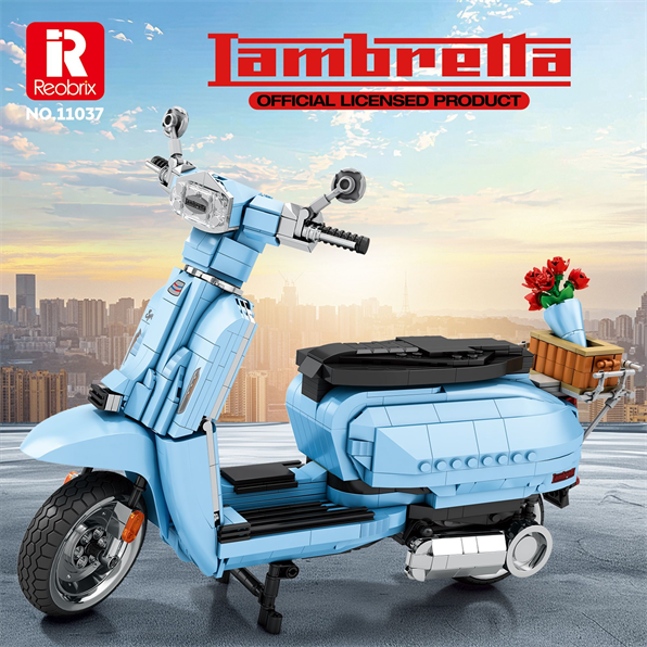 Lambretta V200 Scooter Blue (1169pcs)