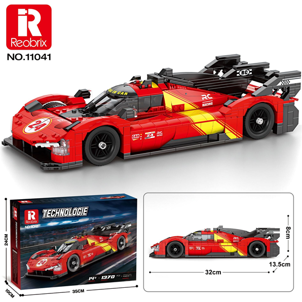 Team Red 499P Le Mans Car Red (1,370pcs)