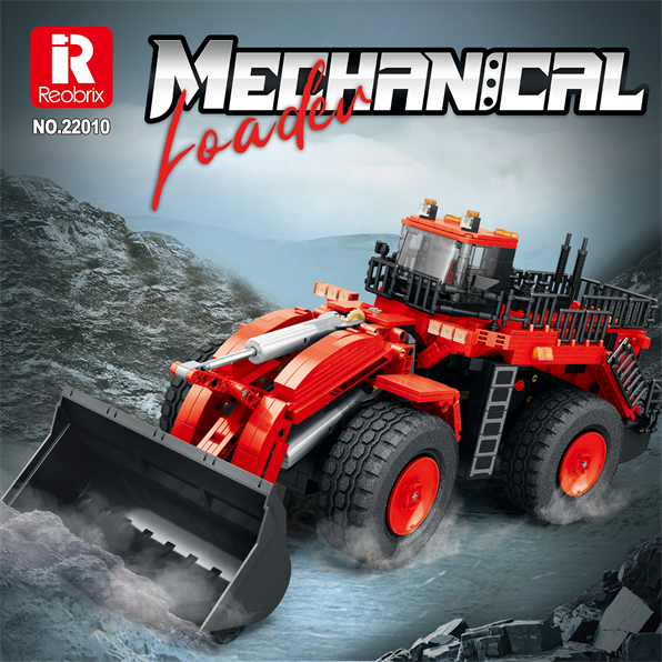 Wheel Loader Red Remote Control (1,876pcs)