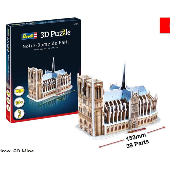 Notre-Dame de Paris Mini 3D Puzzle