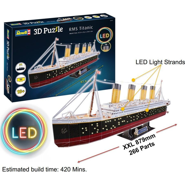 RMS Titanic LED Edition 3D Puzzle