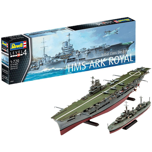 HMS Ark Royal and Tribal Class Destroyer
