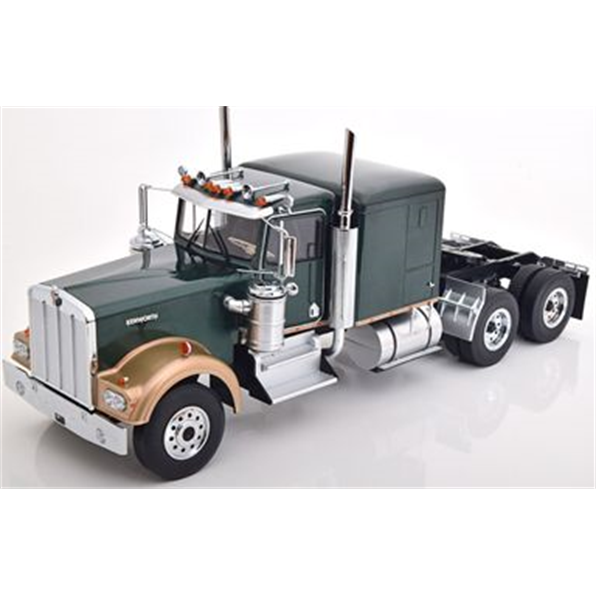 Kenworth W900 Dark Green Metallic/Gold Metallic