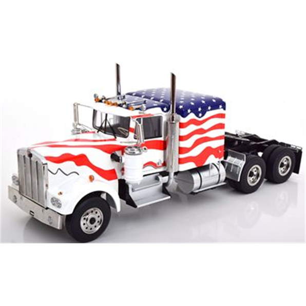 Kenworth W900 Stars and Stripes White/Red Blue