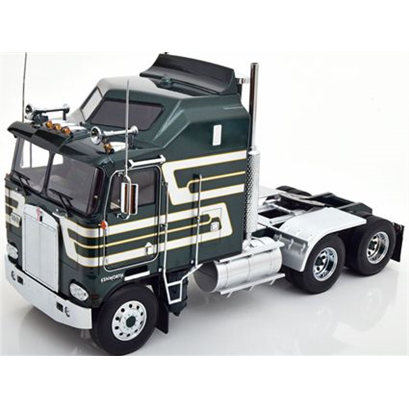 Kenworth K100 Aerodyne 1976 Dark Green Metallic/Silver/Golden