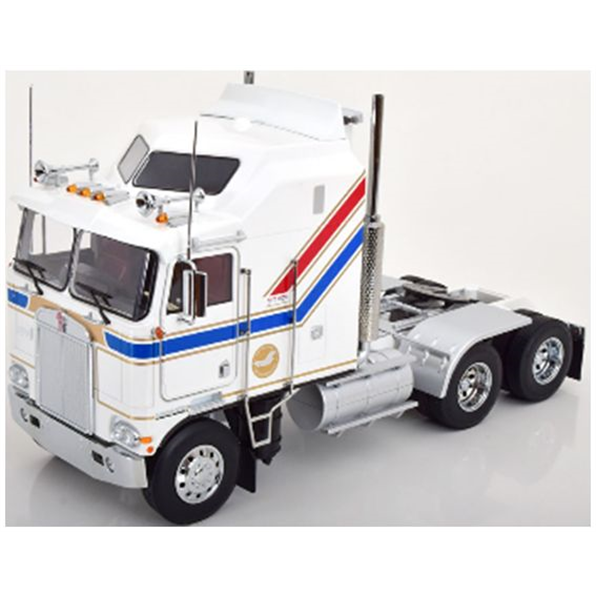 Kenworth K100 Aerodyne 1976-White/Blue/Red Gold