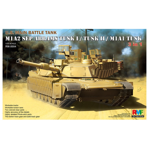 M1A2 SEP Abrams Tusk I/Tusk II M1A1 Tusk