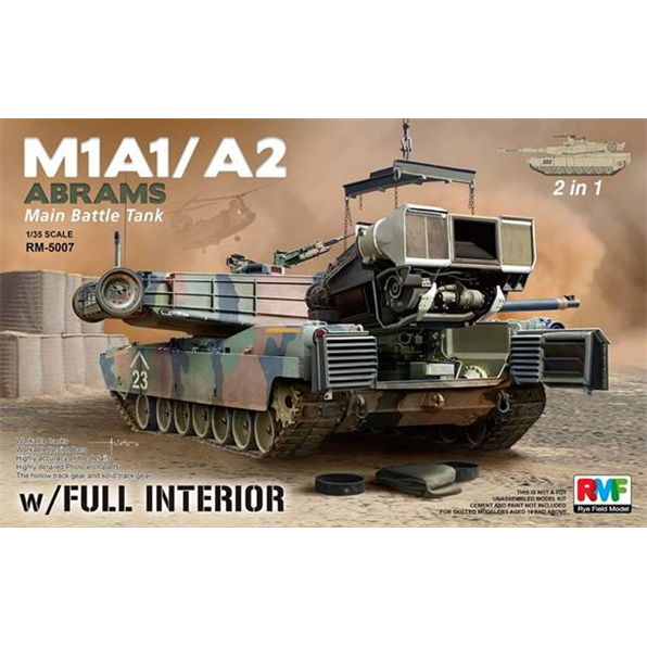 M1A1/ A2 Abrams w/Full Interior (2 in 1)