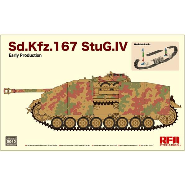 Sd.Kfz.167 StuG.IV Early Production w/Workable Track Links (without Interior)