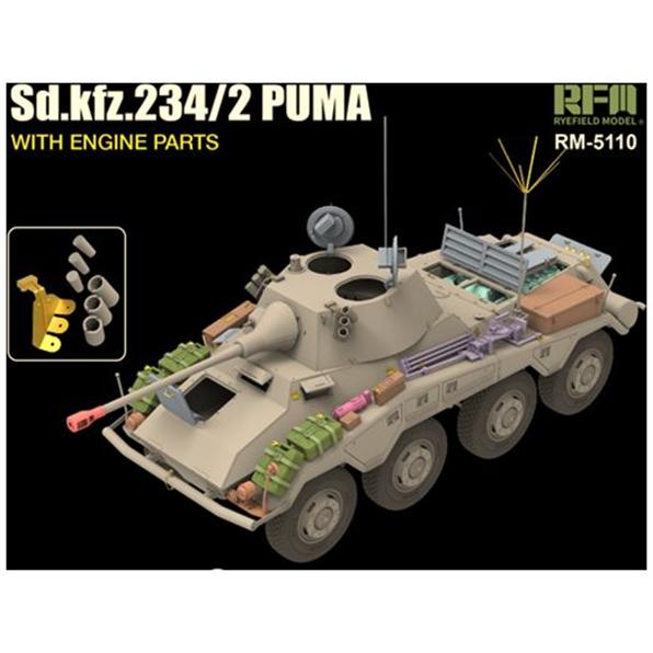 SD.KFZ.234/2 Puma w/Engine Parts